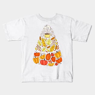 Fall Candy Corn Kids T-Shirt